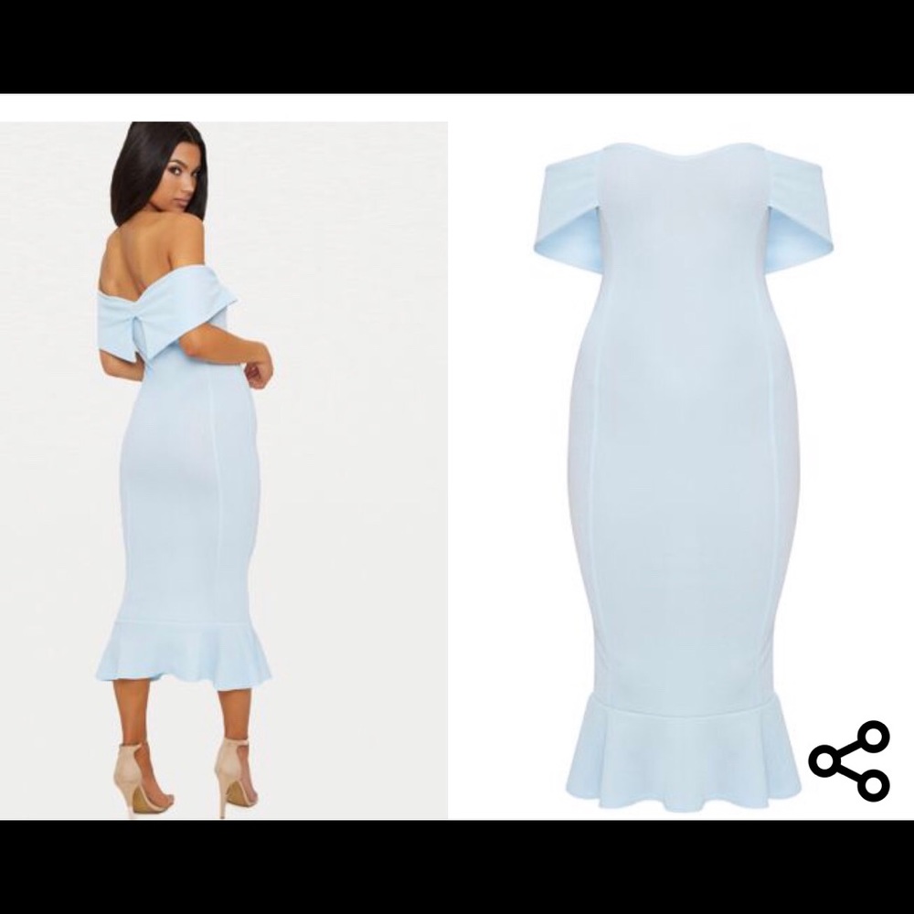 Baby blue dress